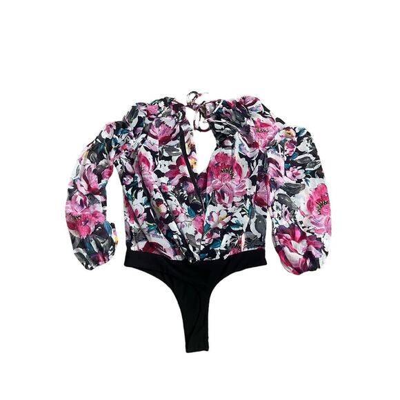 RONNY KOBO Mika Floral Crepe Bodysuit - Small - Picture 6 of 6